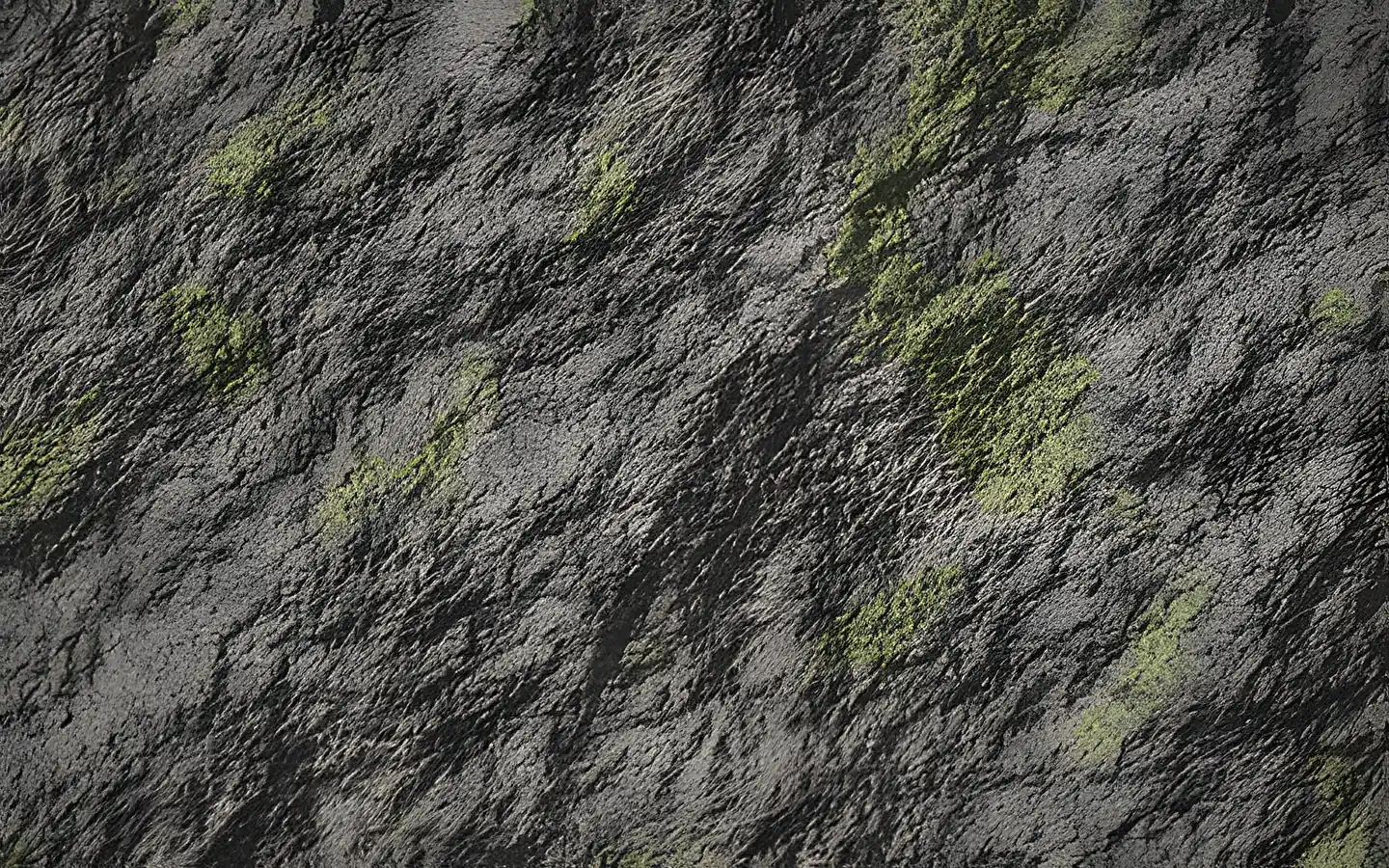 Foto tekstur batu granit berlumut 400×250 diperbesar 4× dengan LabScale
